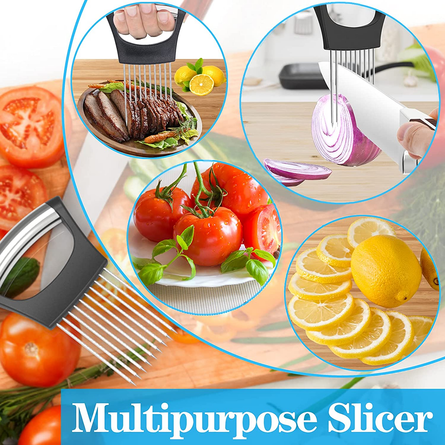 Onion and Vegetable Slicer Holder Stainless Steel