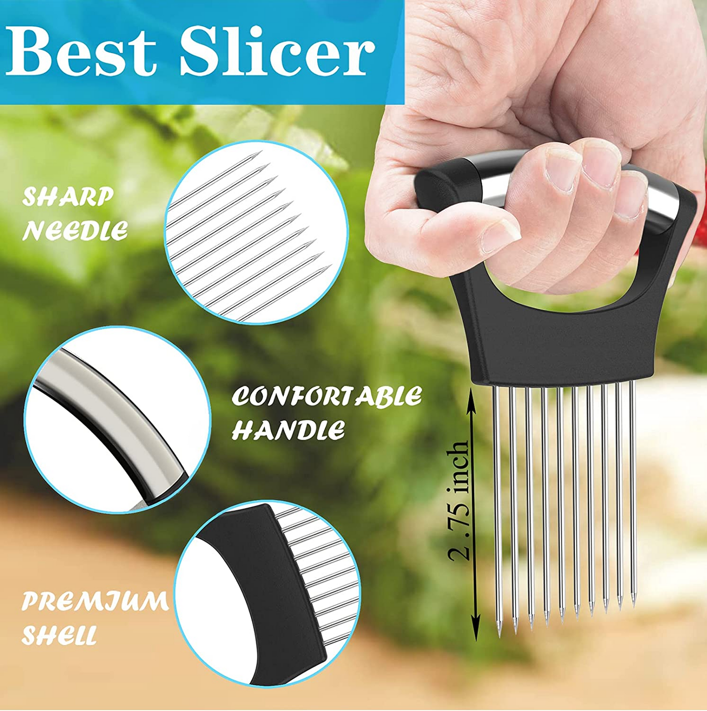 Onion and Vegetable Slicer Holder Stainless Steel