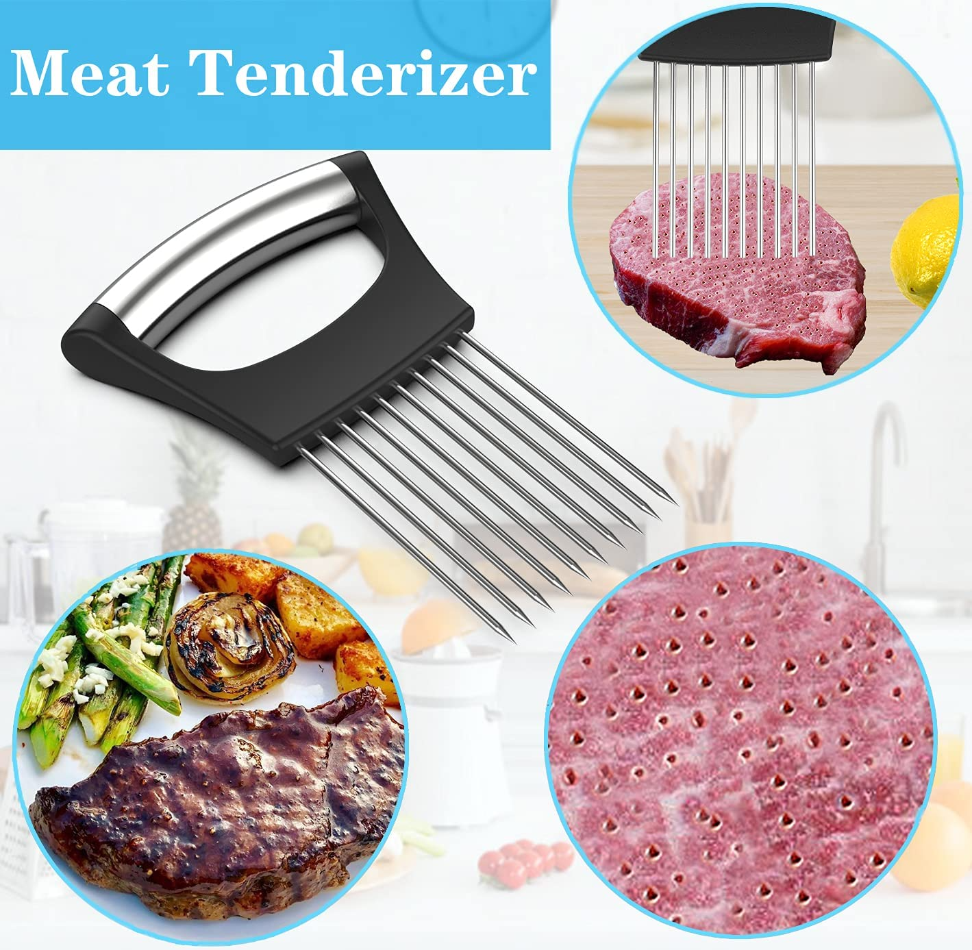 Onion and Vegetable Slicer Holder Stainless Steel