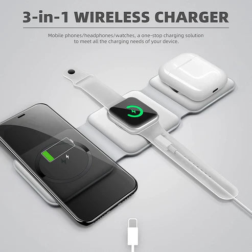 3 in 1 Wireless Charger Foldable Pad