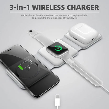 3 in 1 Wireless Charger Foldable Pad