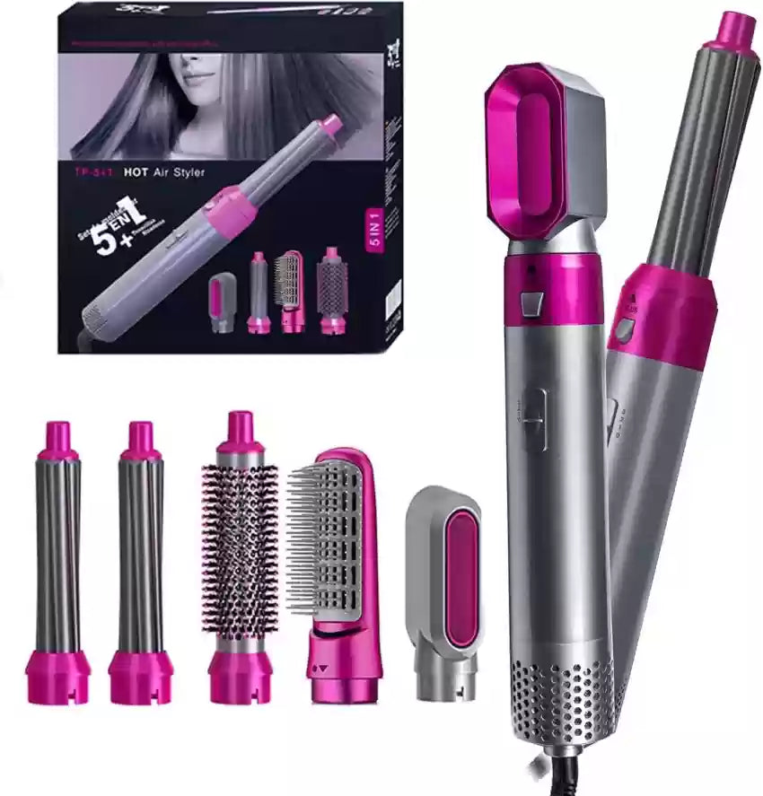 Hot Air Brush: Dry, Style, and Volumize with Ionic Technology (5-in-1)