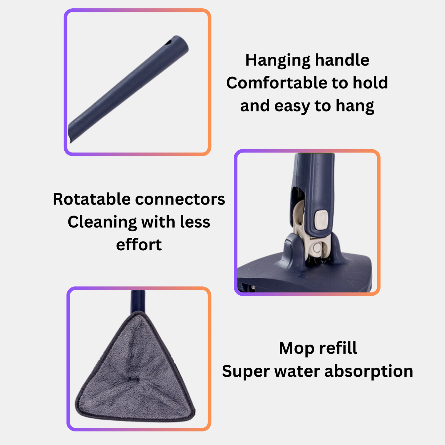Adjustable 360° Rotatable Spin mop