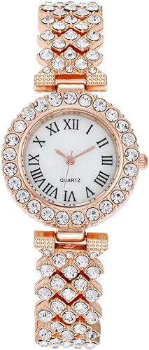 Rhinestone Steel Belt Woman Watch (without bracelet)