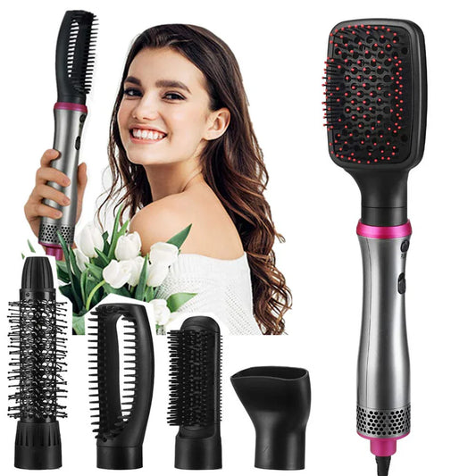Hot Air Brush: Dry, Style, and Volumize with Ionic Technology (5-in-1)