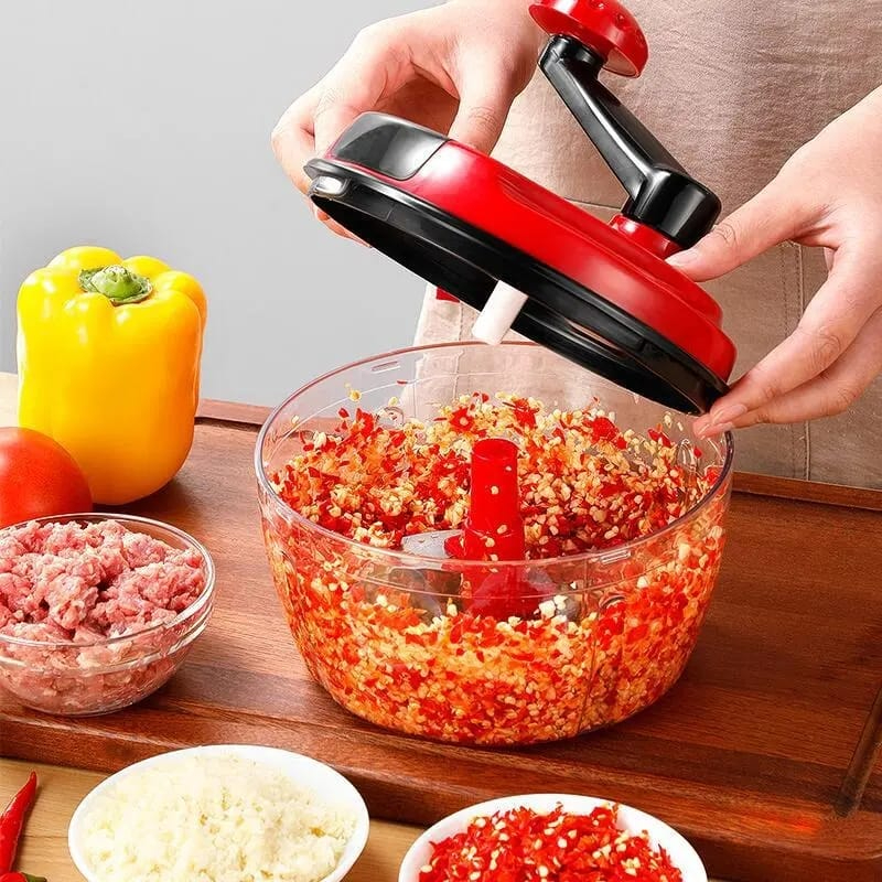 Manual hand multifunction speedy chopper