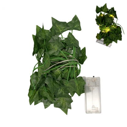 Artificial 11ft bail big leaf 20ft approx fairy lights