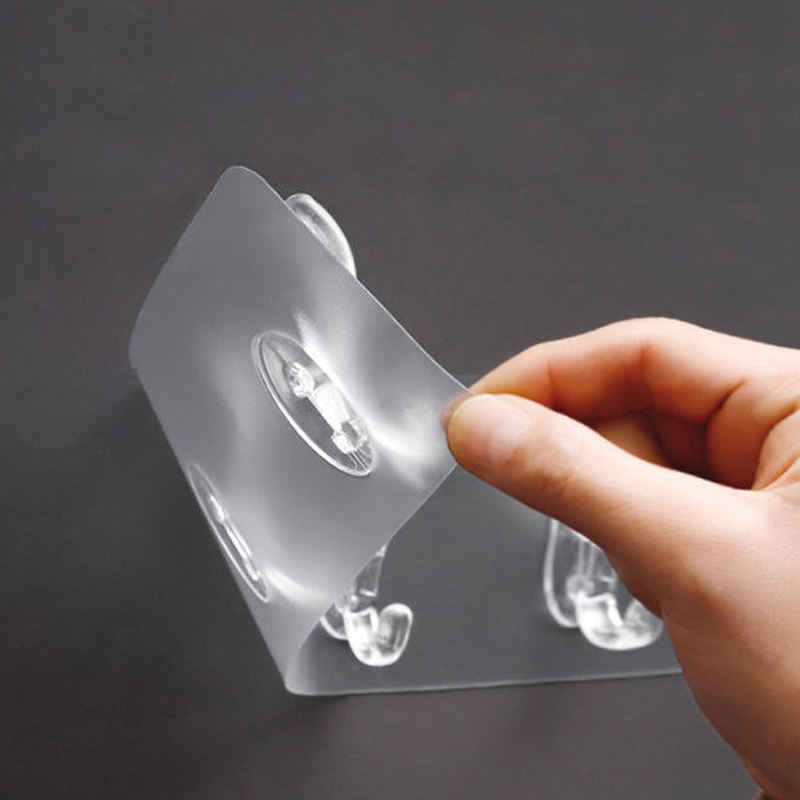 Adhesive Wall Mounted 6 Hooks and pack of 2