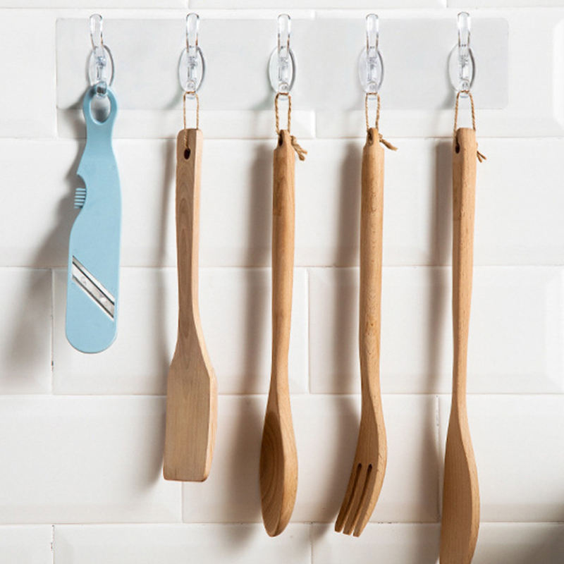 Adhesive Wall Mounted 6 Hooks and pack of 2