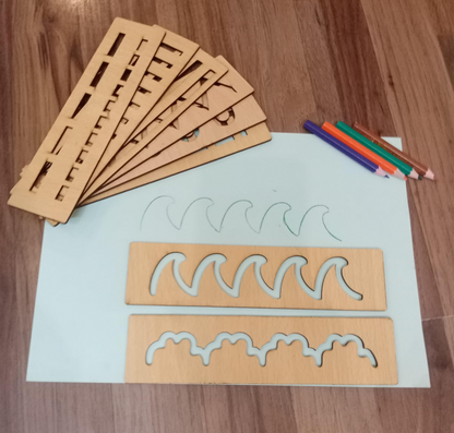 Kids Wooden Spiral Shapes