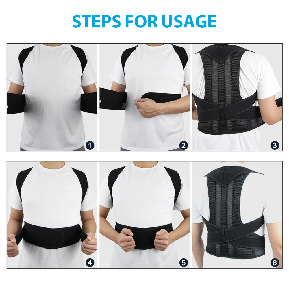 Back support posture belt