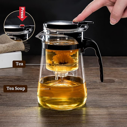 Tea Infuser Tea Pot Heat Resistant Glass (900ml)