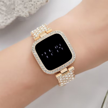 LED Watch Steel Chain Watches For Women