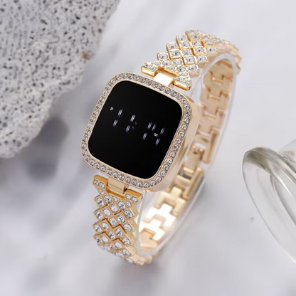 LED Watch Steel Chain Watches For Women