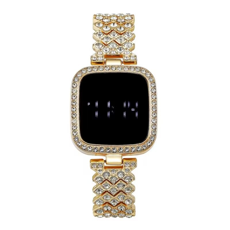 LED Watch Steel Chain Watches For Women