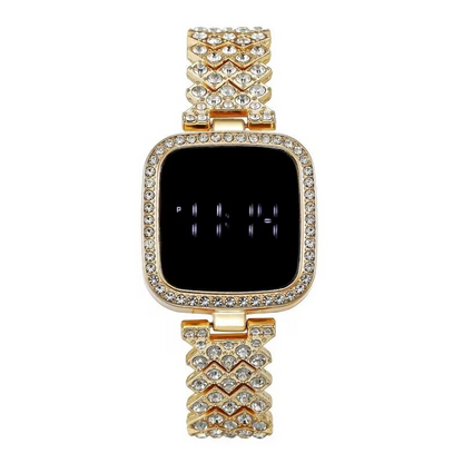 LED Watch Steel Chain Watches For Women