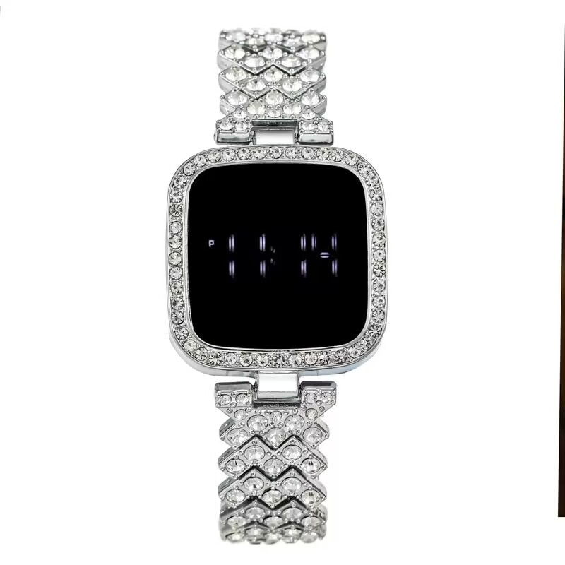 LED Watch Steel Chain Watches For Women