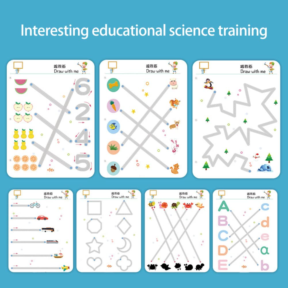 Magical Tracing Workbook Children Learning Toys (64pages)