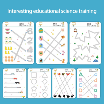 Magical Tracing Workbook Children Learning Toys (64pages)