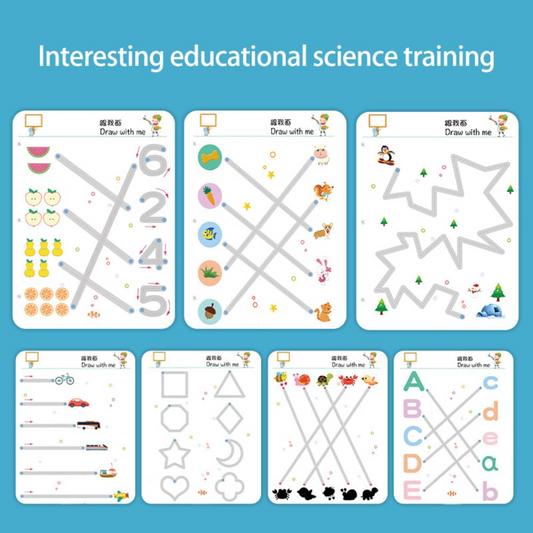 Magical Tracing Workbook Children Learning Toys (64pages)